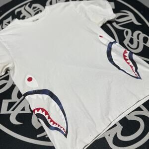 BAPE White Shark Teeth Graphic Tee Shirt